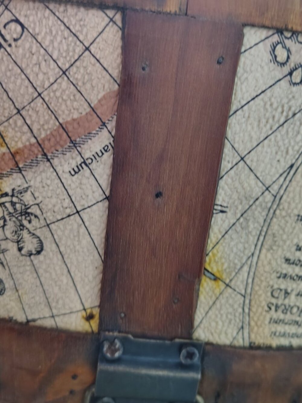 Wooden Box Trinket Storage Globe Map - Picture 5 of 15